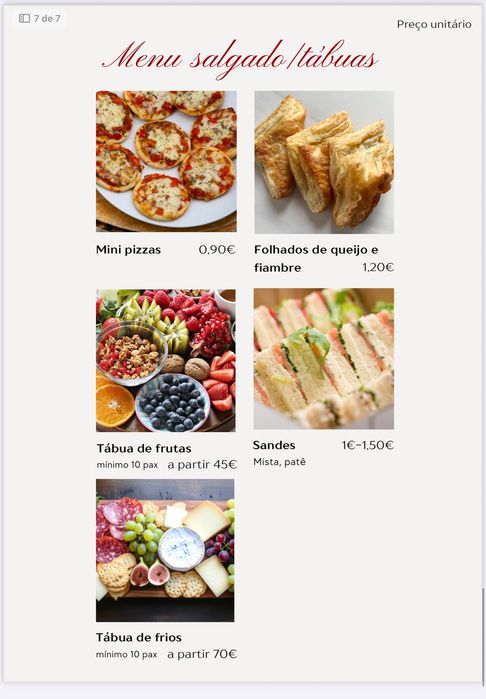 Serviço Catering
