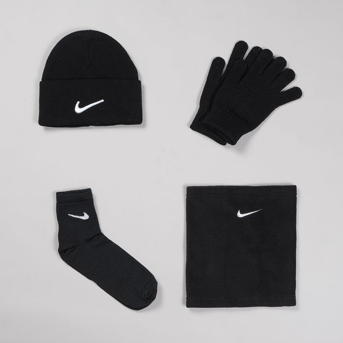 Комплект зимовий Nike = Шапка + бафф + перчатки + шкарпетки
