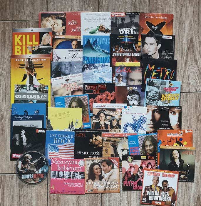 Filmy i  muzyka  z gazet. CD i DVD 41 szt.