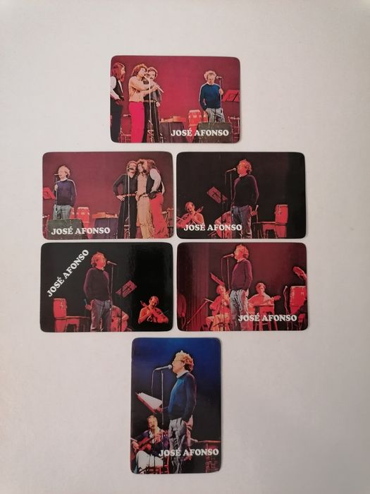 Conjunto de 6 calendários de 1987 do icónico José Afonso
