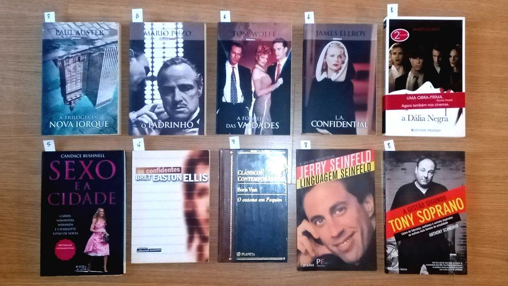Vários livros (música, arte, literatura, técnicos, etc)