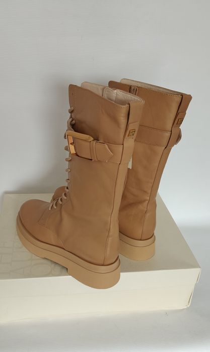 NOWE botki kozaki damskie skórzane ocieplane Högl Debbie rozmiar 40