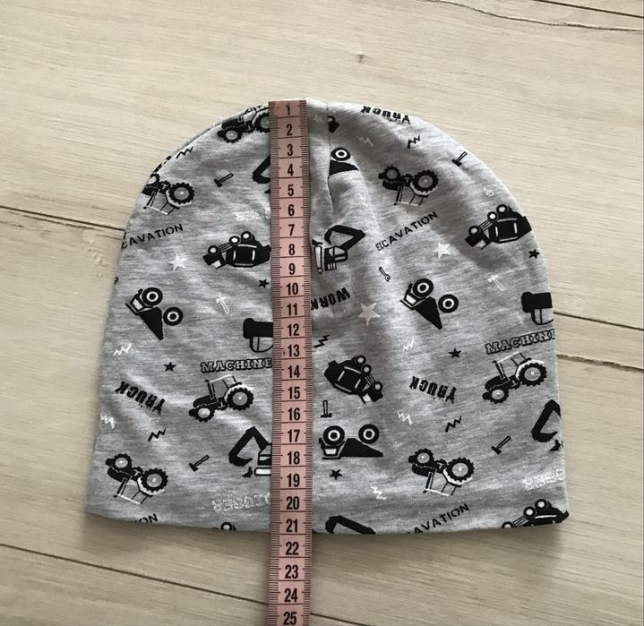 Комплект  шапка із хомутом на весну та осінь для хлопчиків  98/104/110