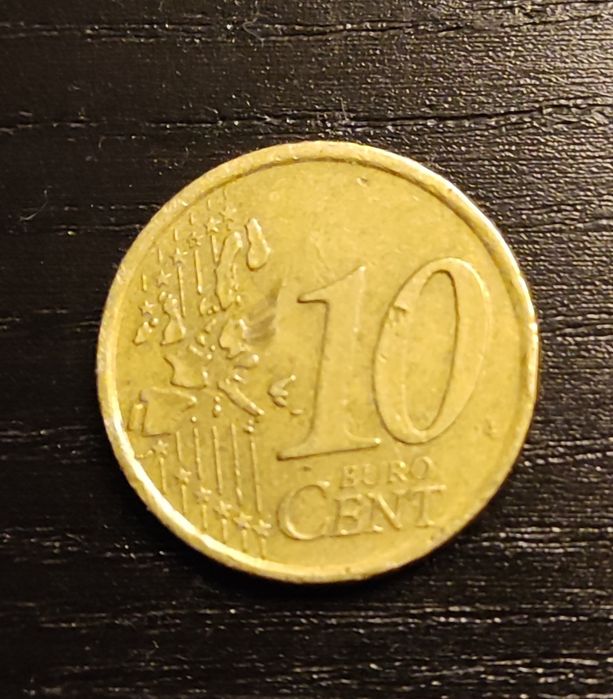 Moeda 10 cent Itália 2002
