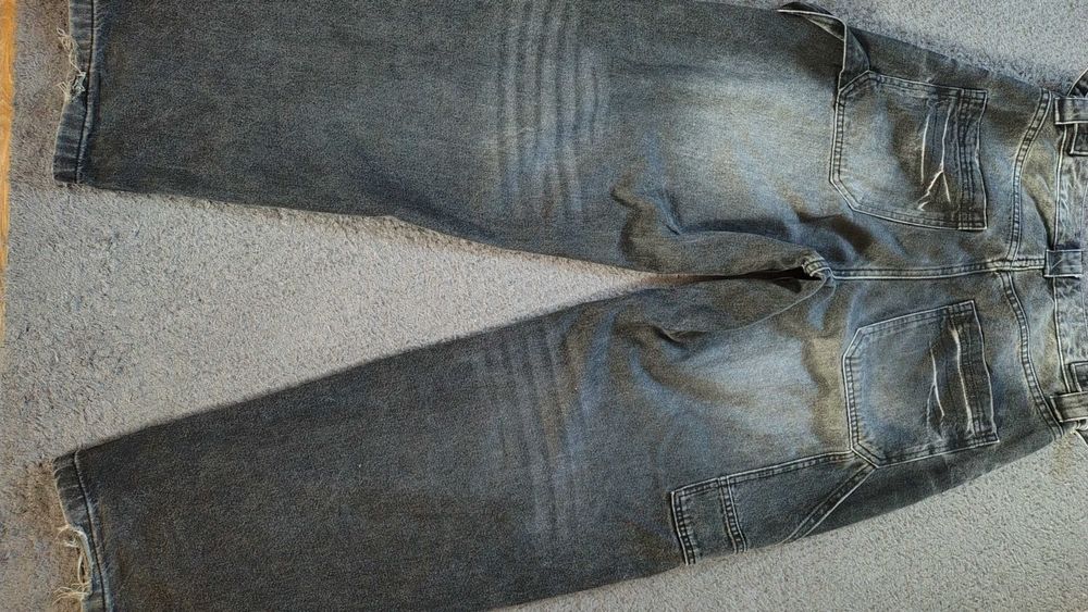 Stylowe jeansy baggy damskie I bluza CROPP
