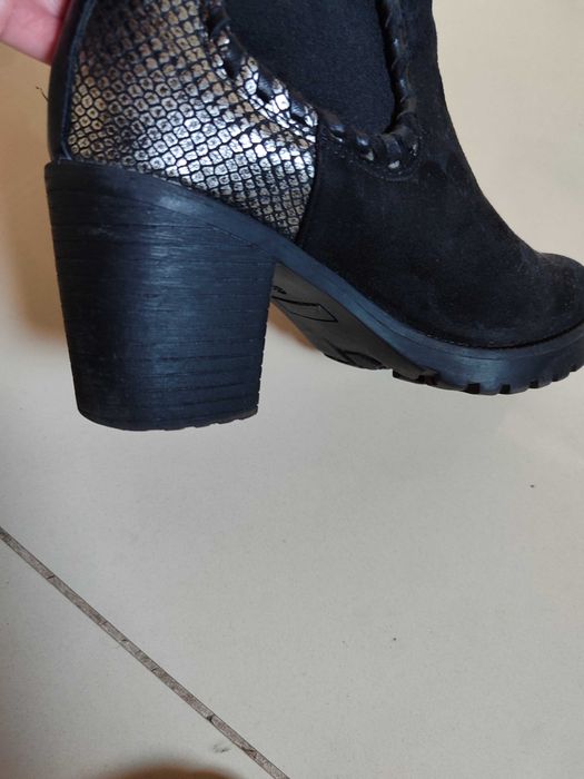 Czarne Botki damskie 36