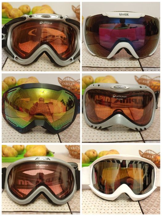 Чоловічі і жіночі окуляри лижні б/у Alpina Uvex Salomon