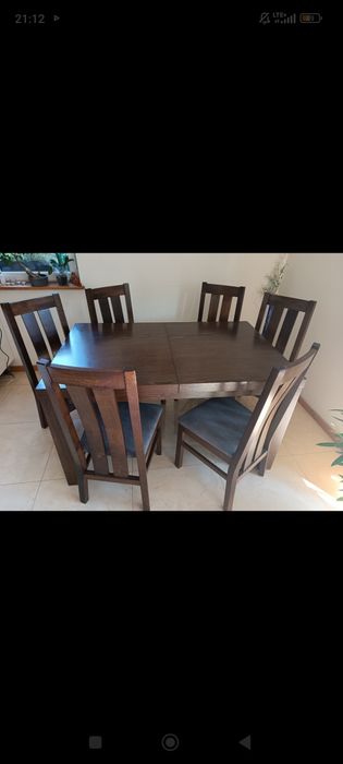 Stół do jadalni i 6 krzeseł stan idealny