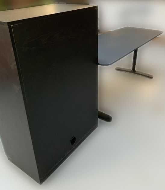 Mesa Secretária e Armário Escritório