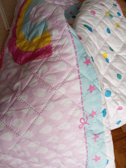 Baby Bumper Set Piękny pled-kocyk dla dziewczynki rozm.120 x 100