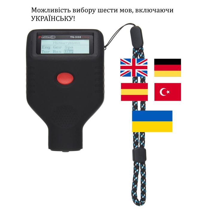 ‼️Товщиномір фарби Profiline TG-588 Ultra (3000мкм, Fe/Zn/NFe/Putty, Android/iOS)