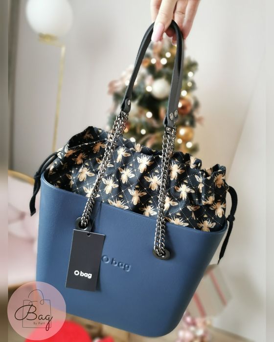 OBAG O BAG mini blu navy. Nowy zestaw by Patt faktura