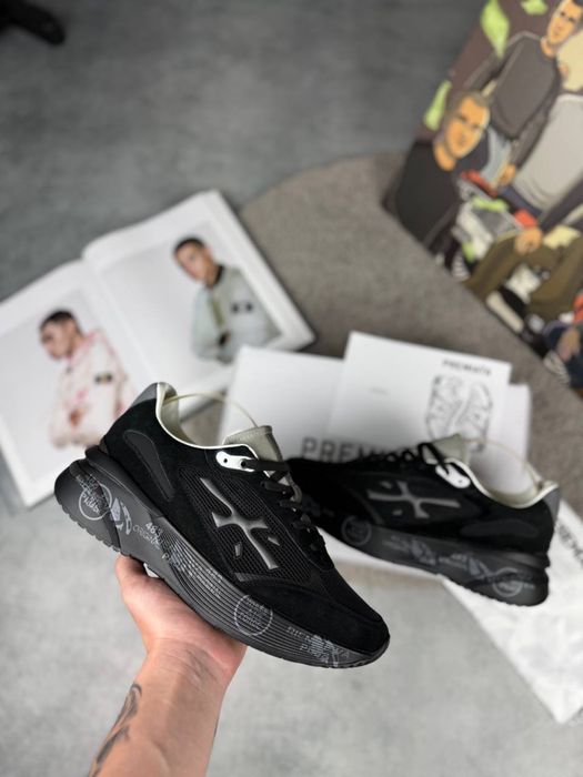 Premiata moerun 7297 black кросівки премиата кросовки mase