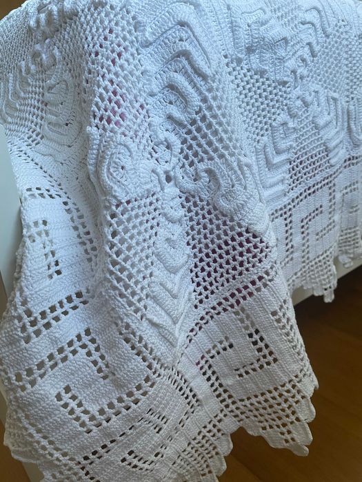 Colcha de renda - algodão