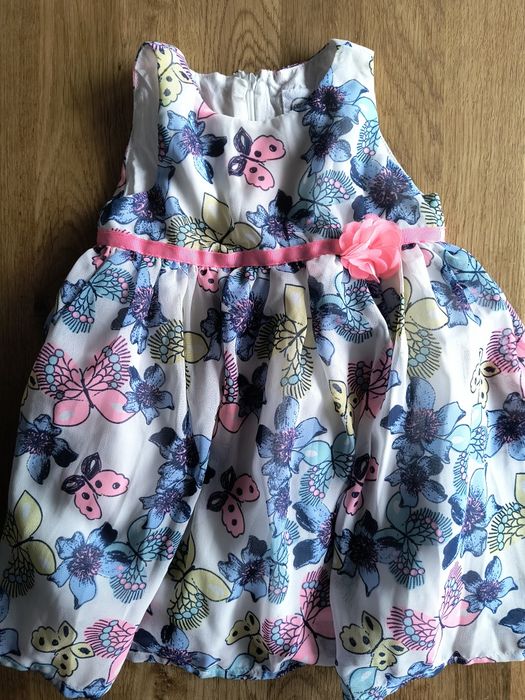 Sukienka z podszewką 74 + nowe rajstopy