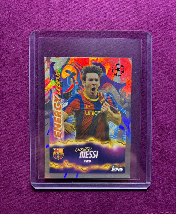 Cromo Lionel Messi Topps Champions League 2026 Energy Legend