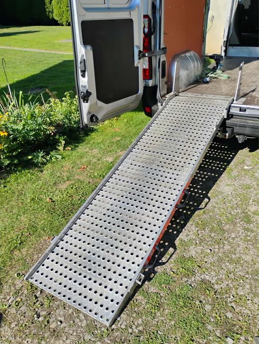 Rampa załadunkowa składana najazd aluminiowy na busa podjazd na motor, wózek inwalidzki, kurierski Euro Rampe