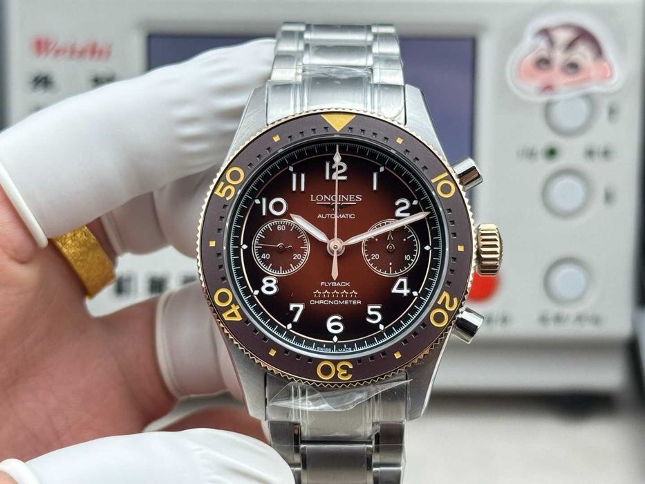 Годинник автоматичний Longines Spirit Flyback Skóra Ø42mm bracelet
