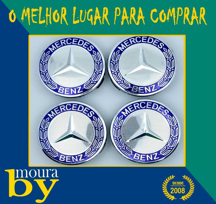 4 Centros de Roda Mercedes ML300 CLK200 LK450 GL450 S400