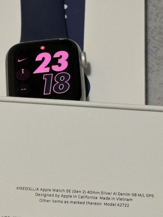 Apple Watch SE( Gen 2 ) 40 mm silver AI Denim sb ML GPS