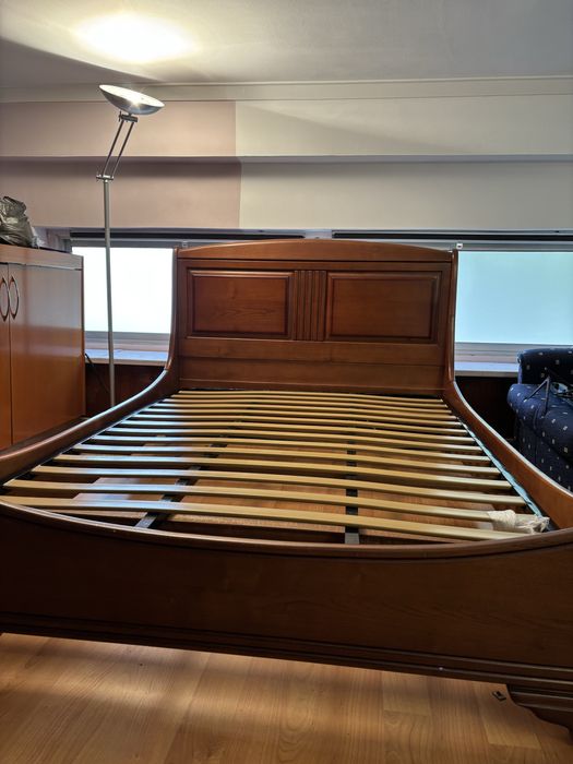 Cama Casal cor cerejeira