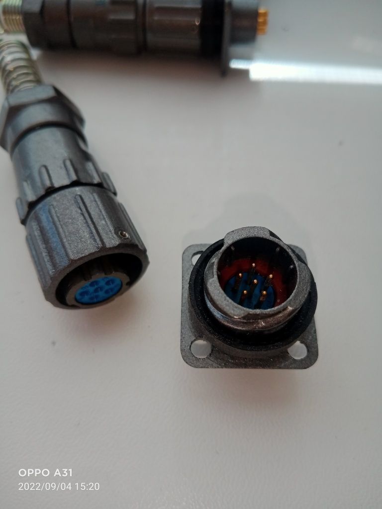 Разъем байонетный быстроразъемный FQ14-6pin вилка +розетека: 120 грн ...