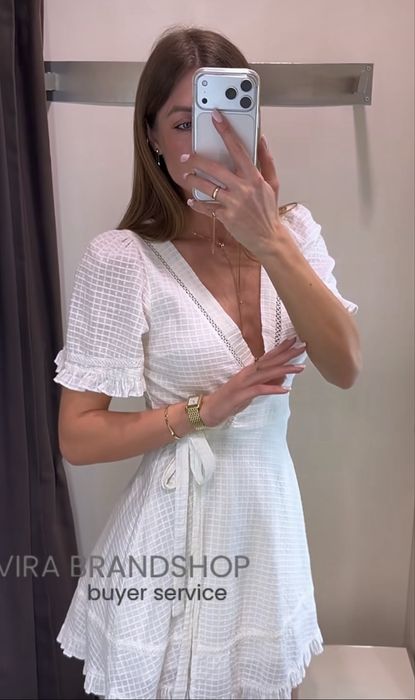 Сукня біла прошва льон лляна плаття сарафан  zara зара