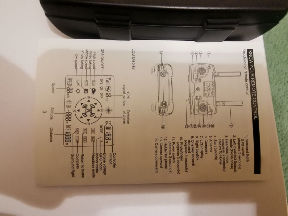 Dron KF102 GPS radio