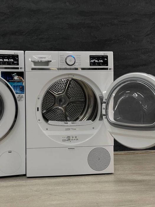 Виставка Комплект Пральна + Сушильна машина Siemens iQ800 WM16XF90/01.// WT47XE90/03 9kg Wifi