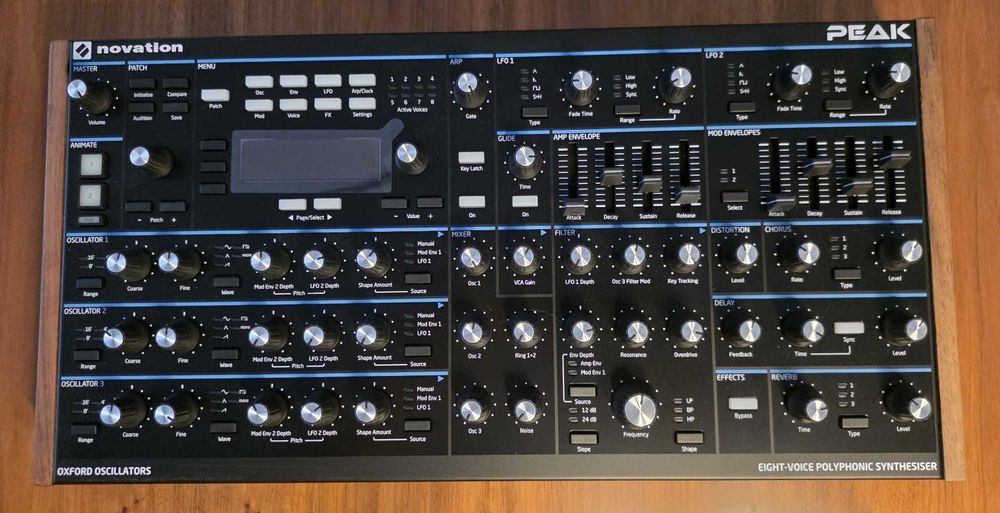Sintetizador Novation PEAK com decksaver
