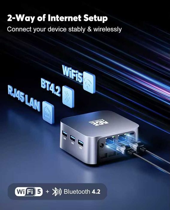 Міні-ПК T8 Plus/N95/ 12 ГБ LPDDR5 /256 ГБ SSD /Windows 11 pro