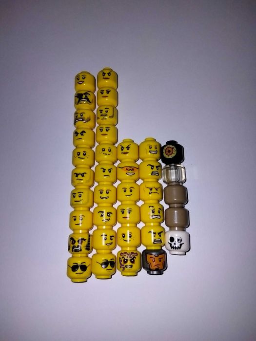 LEGO mix główki City Ninjago Nexo Knight i inne