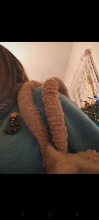 Bolsa bege de pêlo artificial - Stradivarius