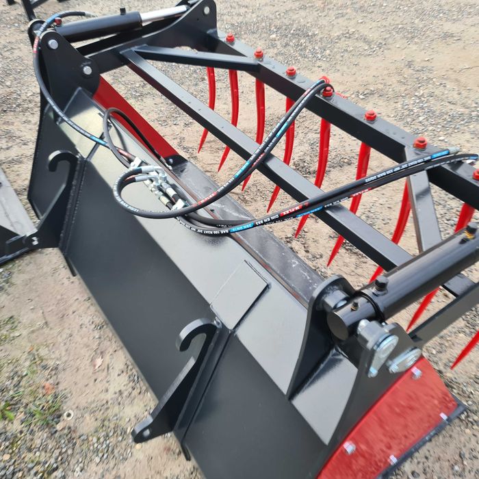 ŁYŻKO-KROKODYL WIDŁY do OBORNIKA osprzęt do ładowacz 105>240cm euro/mx