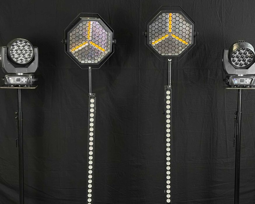 Zestaw oświetlenia dla DJ Głowa ruchoma Ledbar Evolights Lumeno