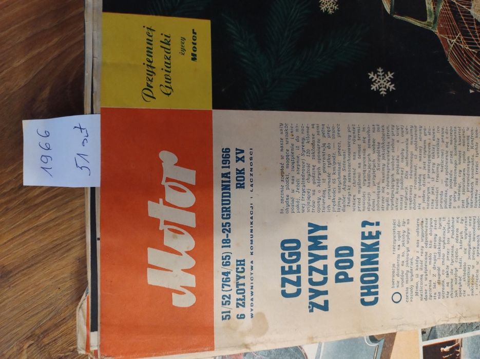 Gazety czasopisma 1966 Motor 51szt
