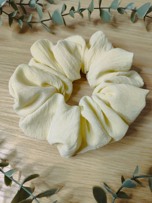 Scrunchie do włosów rozm Standard Cytrynka