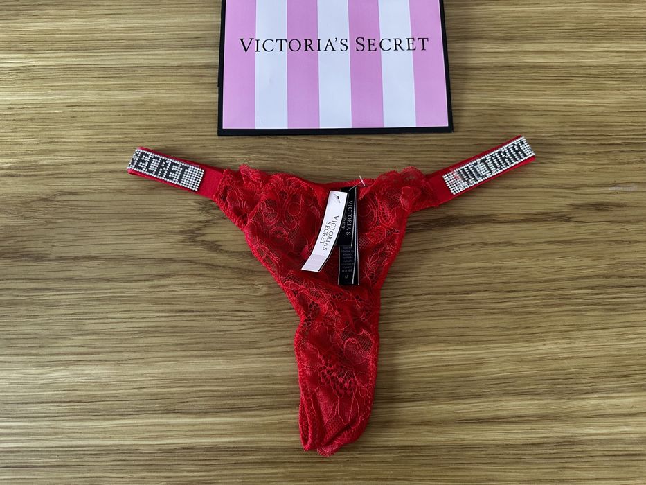 Stringi Victoria’s Secret rozmiar S / M, cyrkonie