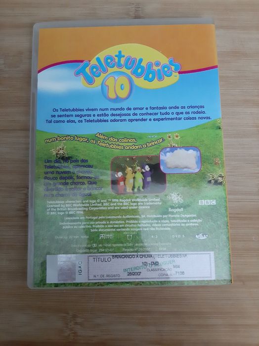 DVD Teletubbies brincado à chuva