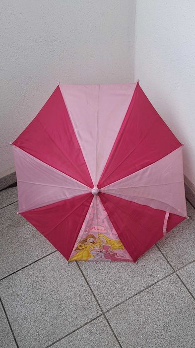 Różowy parasol dwukolorowy Disney Princess Bella Kopciuszek śpiąca