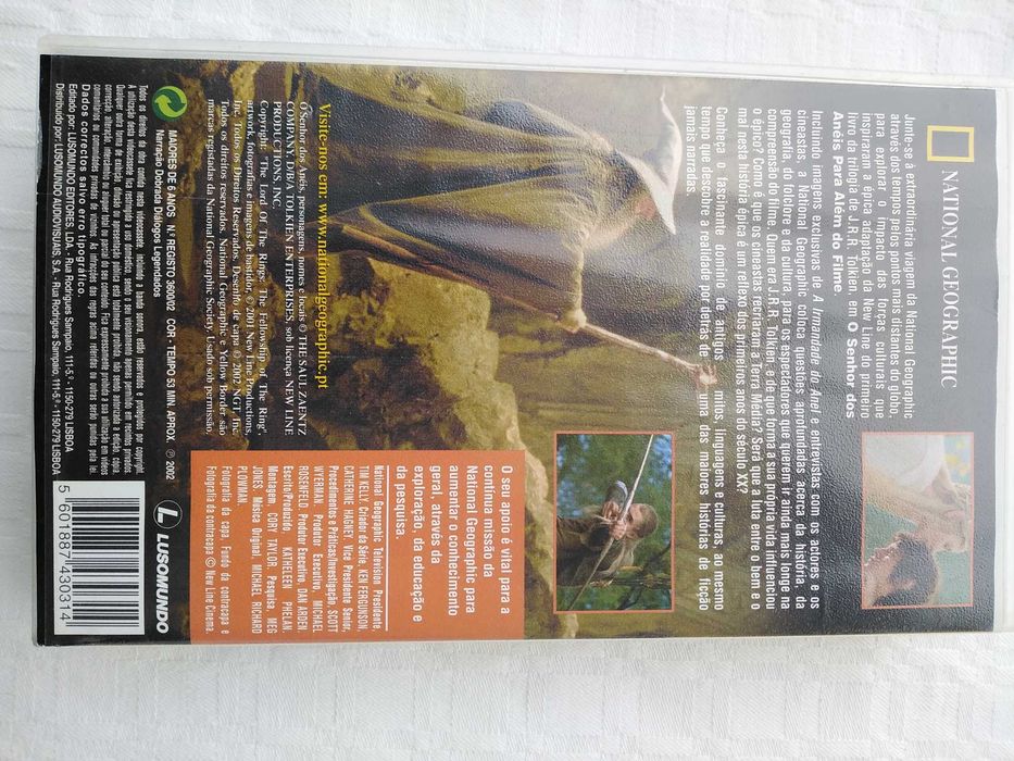 VHS Documentário Senhor dos Anéis