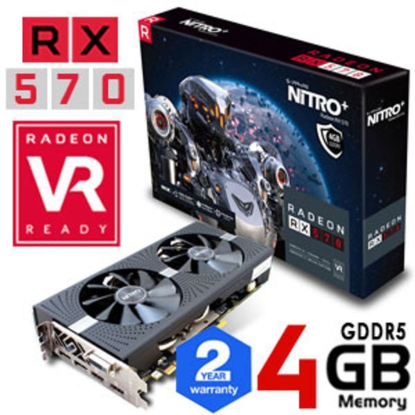Placa gráfica RX 570 4gb saphire nitro
