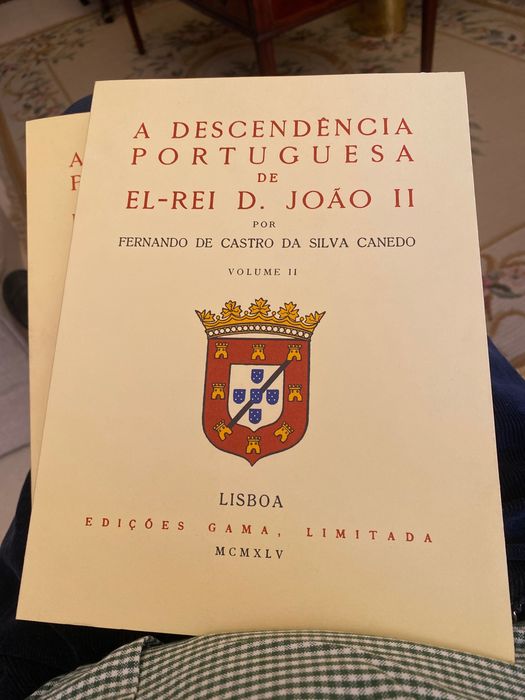 MUITO RARO A Descendência portuguesa de El Rei D. Joao II - esgotado no mercado