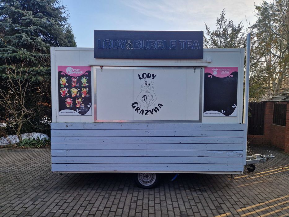 Przyczepa gastronomiczna foodtruck lody/gofry/zapiekanki/kebab