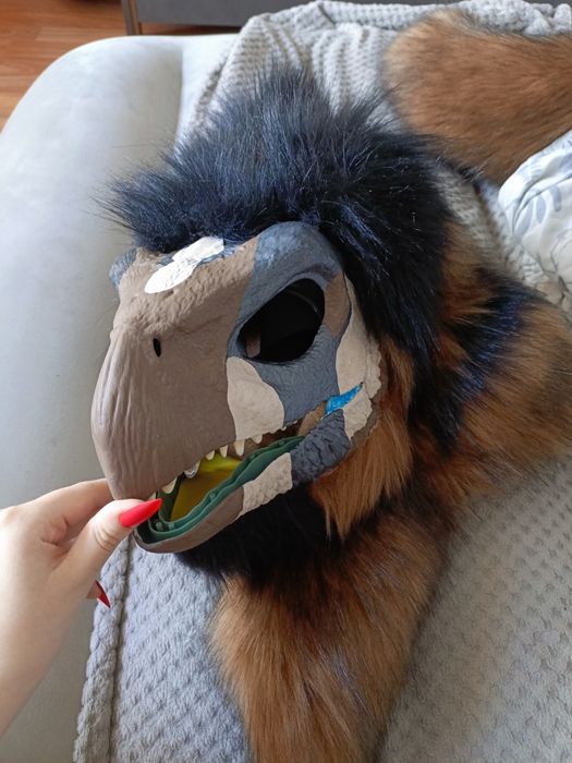 furry dinomaska dinek fursuit therian