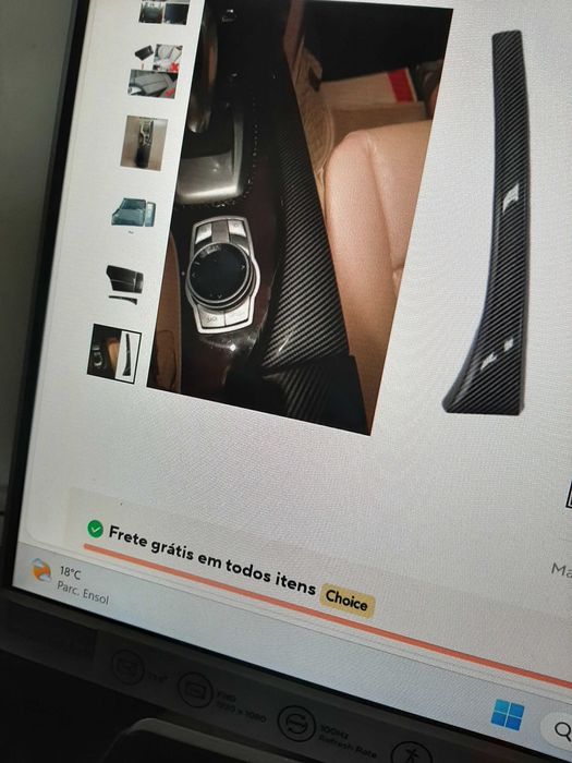 Kit  para consola , volante e sobrancelhas etc , para BMW E60/61