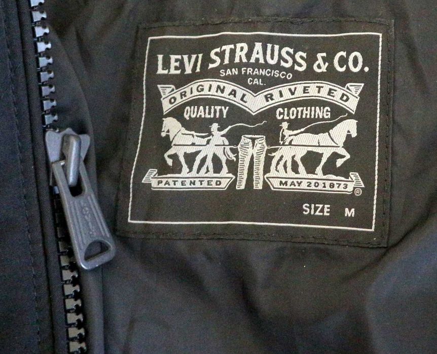 Levis Hyde Quilted męska pikowana bombera czarna kurtka rozmiar M