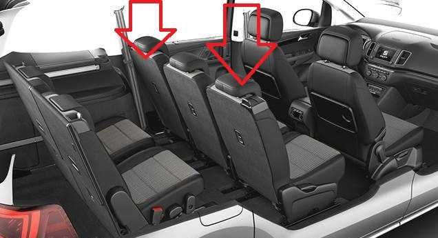2 Capas Bancos de Trás (2ª fila) VW Sharan (7N) / Seat Alhambra (7N)