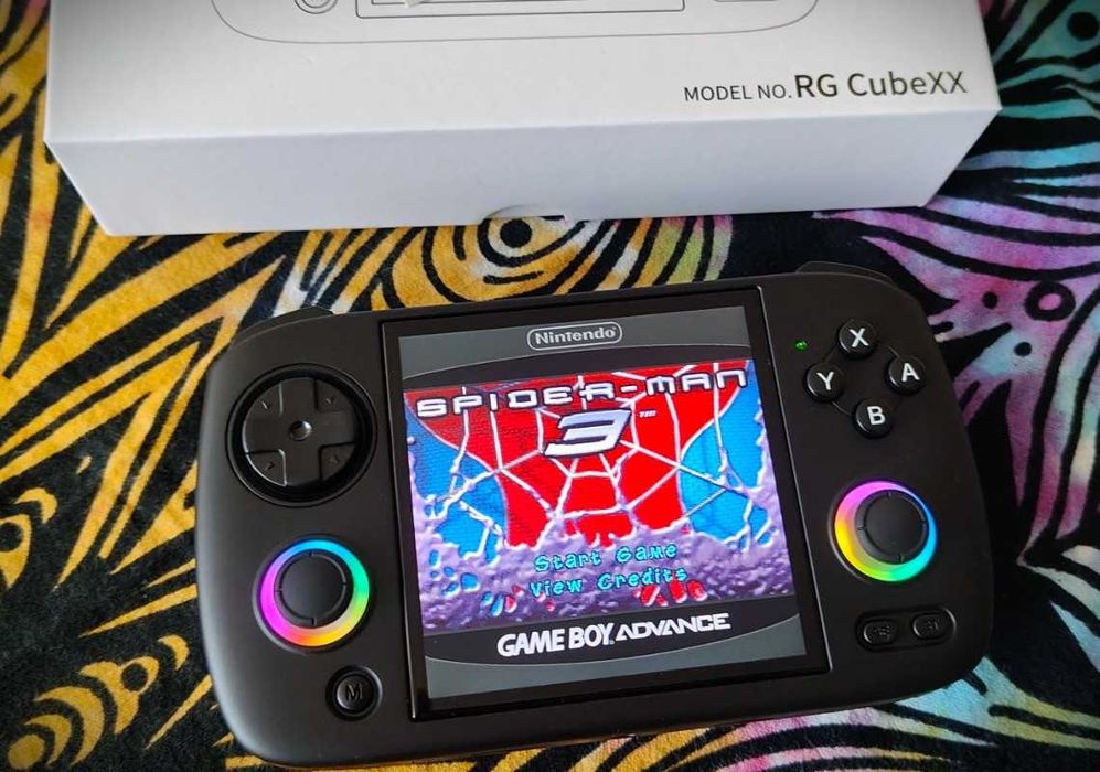 Anbernic RG CubeXX Retro konsola, emulator Game boy, Nintendo, PSP, R36S