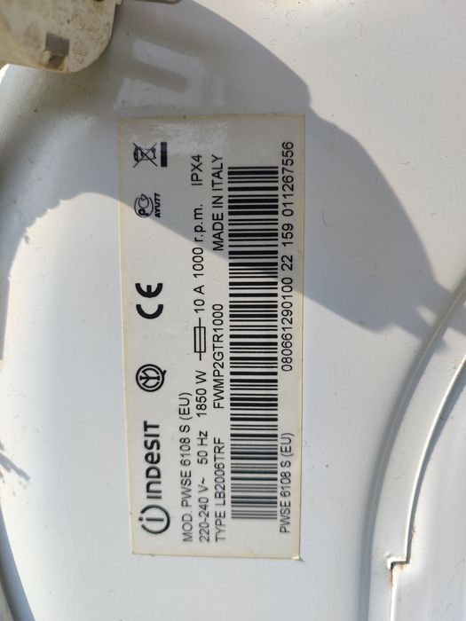 Пральна машина Indesit PWSE 6108 S